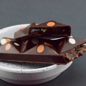 Salted Coconut Caramel Dark Chocolate Infused Bar